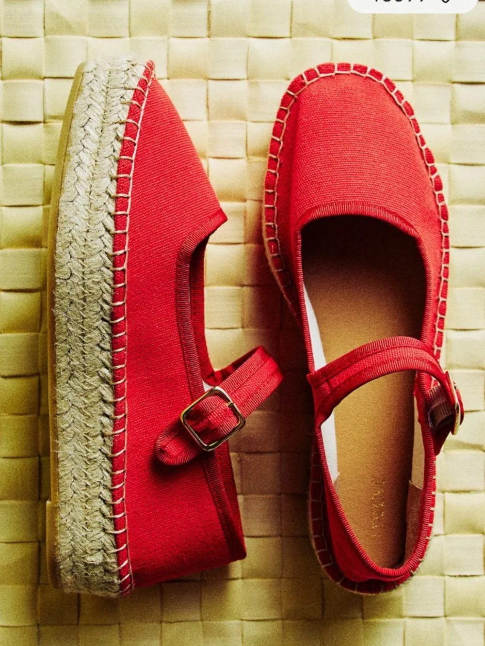 NEW- Maeve Mary Jane Espadrille Flats — Cherry Red 🍒